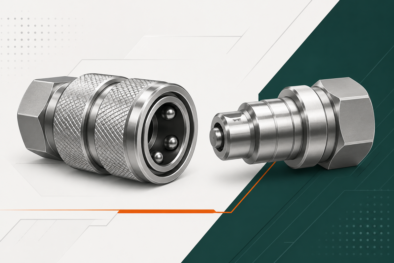 Quick disconnect coupling and plug